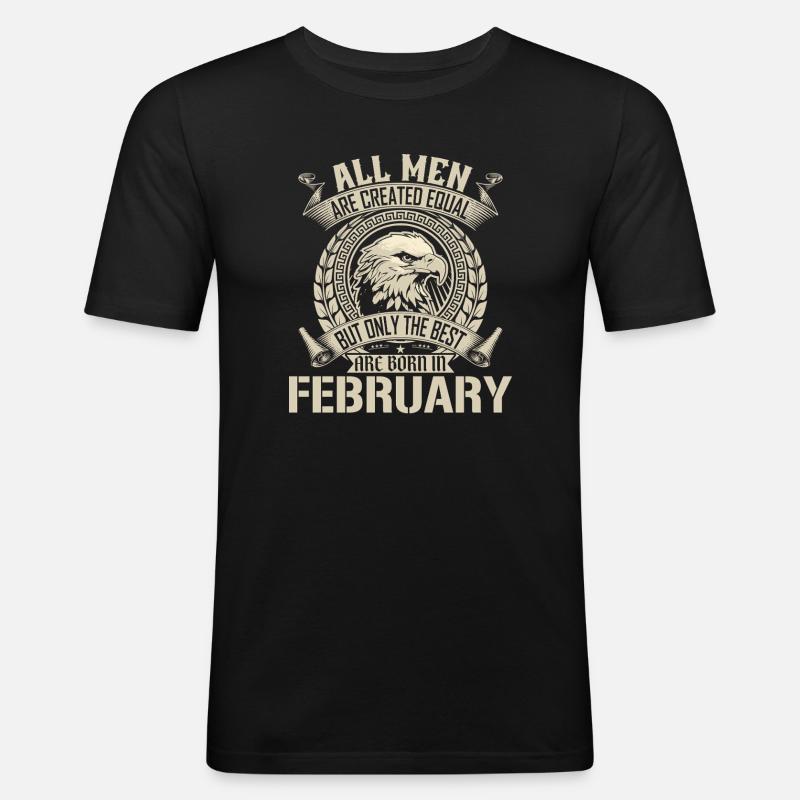 February Eagle Unity Statement - Men's Slim Fit T-Shirt - black