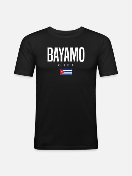 Bayamo Cuba Cubans - Men's Slim Fit T-Shirt - black