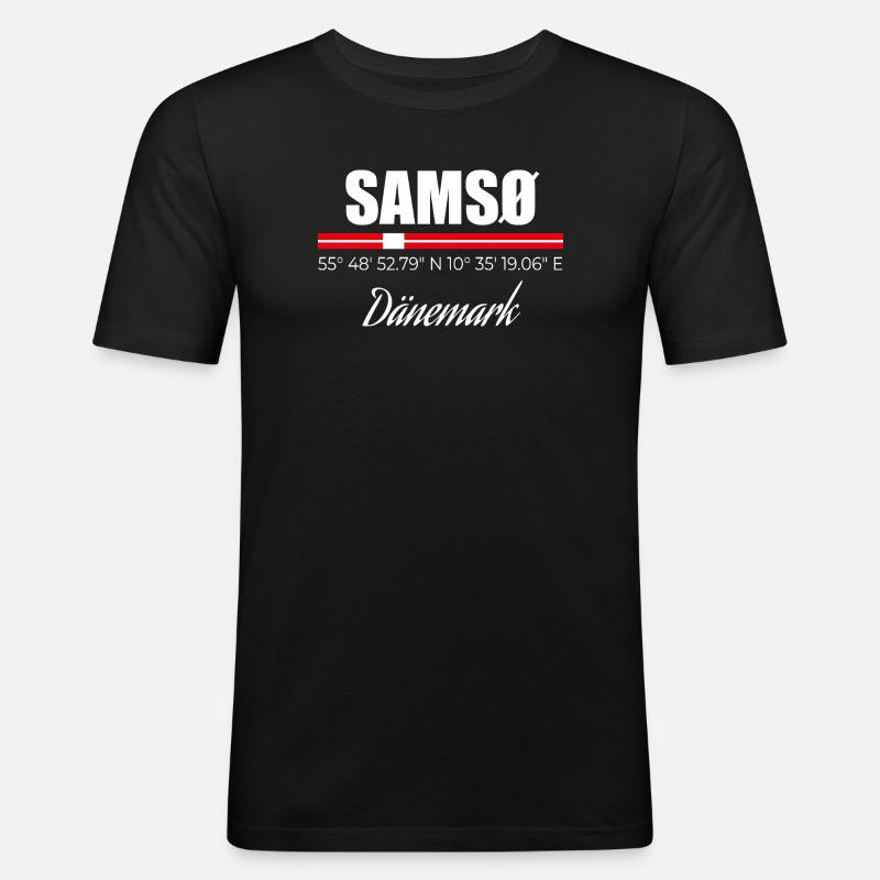 Samso - Men's Slim Fit T-Shirt - black