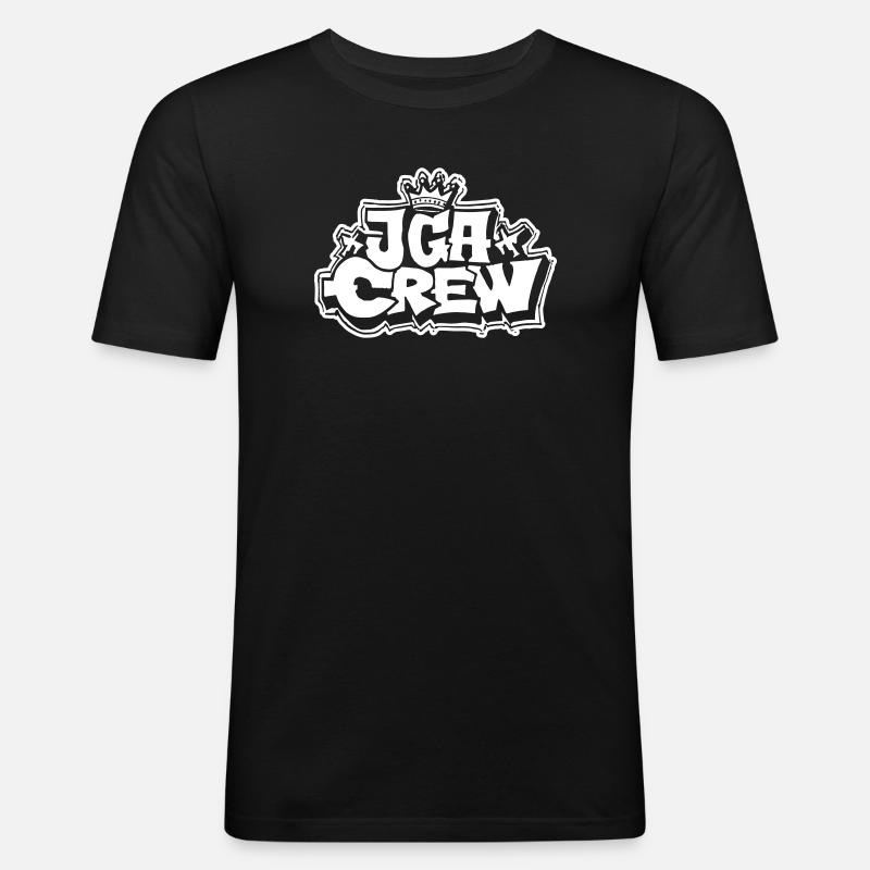 Jga Crew Junggesellenabschied - Männer Slim Fit T-Shirt - Schwarz