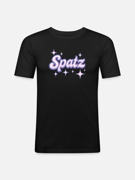 Spatz / Y2K Design - T-shirt près du corps Homme - noir