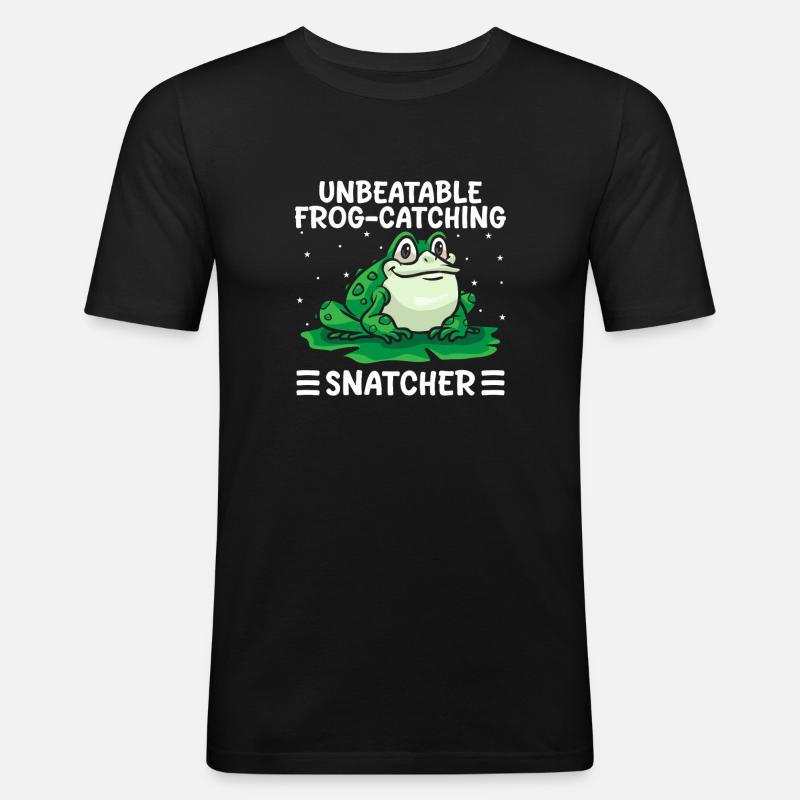 Frog Catcher Unbeatable Frog-Catching Snatcher - Männer Slim Fit T-Shirt - Schwarz