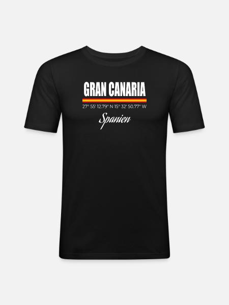 Gran Canaria - Men's Slim Fit T-Shirt - black