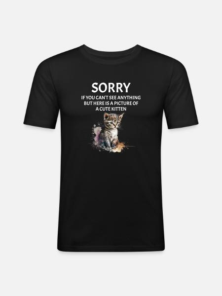 Festival live music sarcastic concert - Men's Slim Fit T-Shirt - black