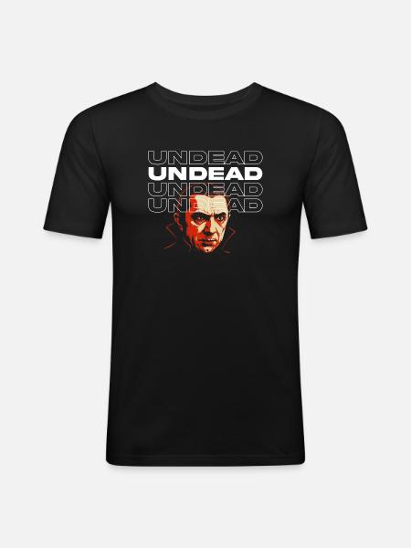 Classic Dracula Movie Tribute Design - Men's Slim Fit T-Shirt - black
