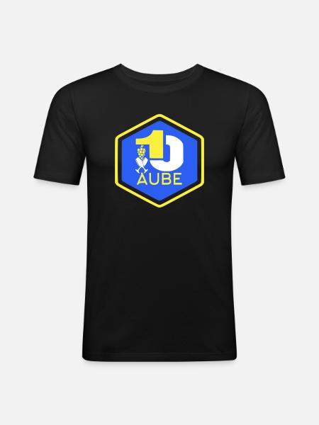 Aube 10 - T-shirt près du corps Homme - noir
