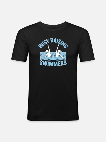 Synchronschwimmen Kunstschwimmen Wassersport - Männer Slim Fit T-Shirt - Schwarz