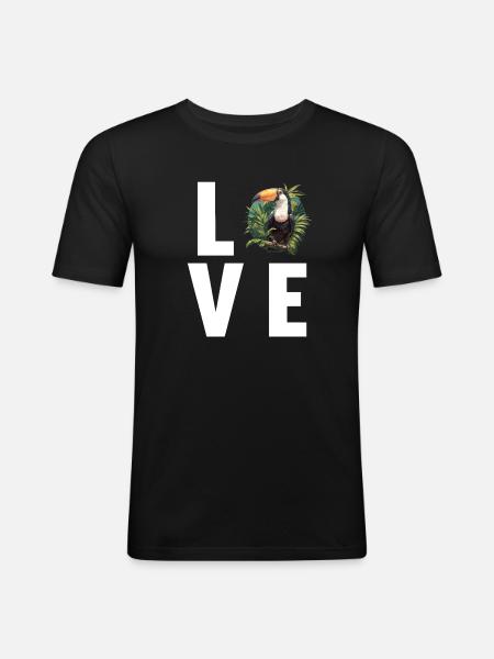 Toucans Toucan - Men's Slim Fit T-Shirt - black