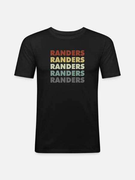 Randers - Denmark - Denmark - Scandinavia - Men's Slim Fit T-Shirt - black