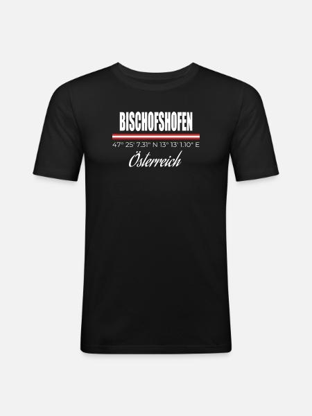 Bischofshofen - Men's Slim Fit T-Shirt - black