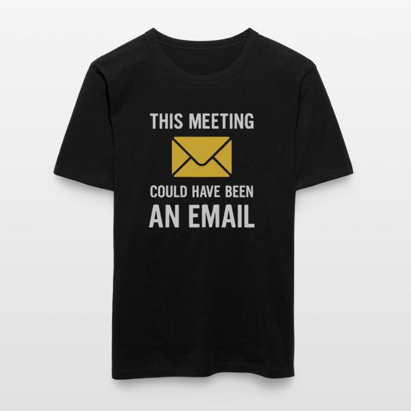 Meeting oder E-Mail Männer Slim Fit T-Shirt