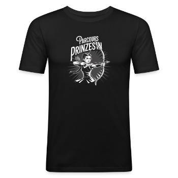 Archery design for archers and courses - Men's Slim Fit T-Shirt - black - Front - Nik (191cm)