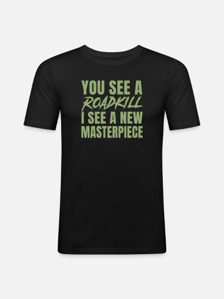 taxidermy for taxidermist design - Men's Slim Fit T-Shirt - black