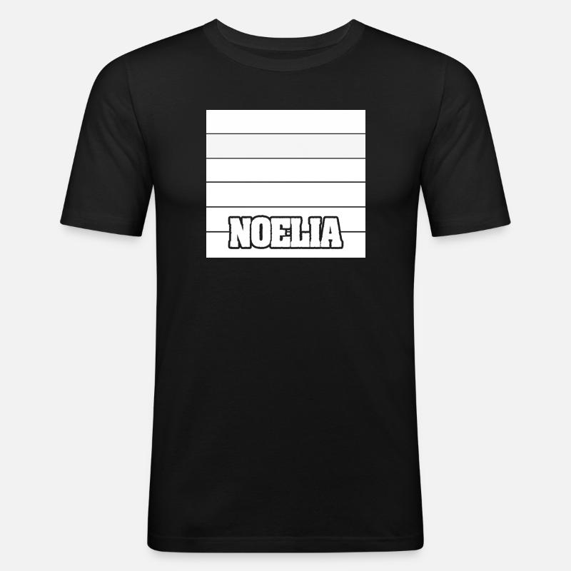 Noelia - Männer Slim Fit T-Shirt - Schwarz