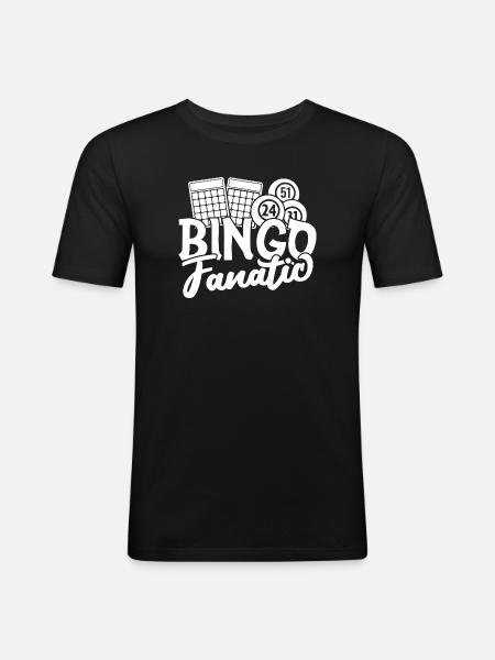 Bingo Player Fanatic Bingo - Men's Slim Fit T-Shirt - black