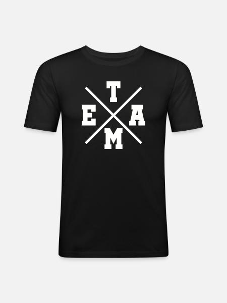Team - Men's Slim Fit T-Shirt - black