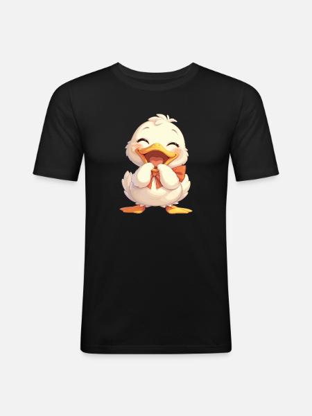 Ducks Duck - Men's Slim Fit T-Shirt - black