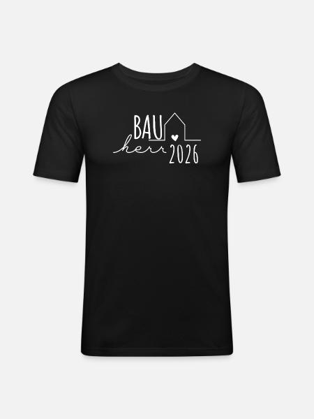 Builder 2026 - Builders Partnerlook Hausbau - Men's Slim Fit T-Shirt - black