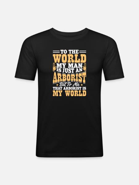 Funny Woodworker Woodworker Gift - Men's Slim Fit T-Shirt - black