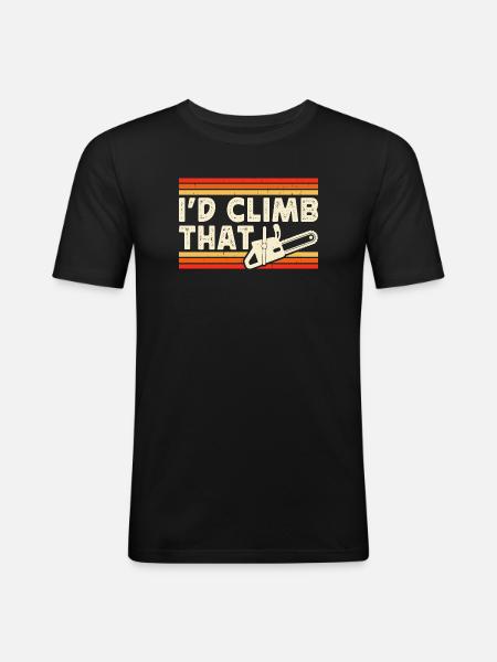 Funny Woodworker Woodworker Gift - Men's Slim Fit T-Shirt - black