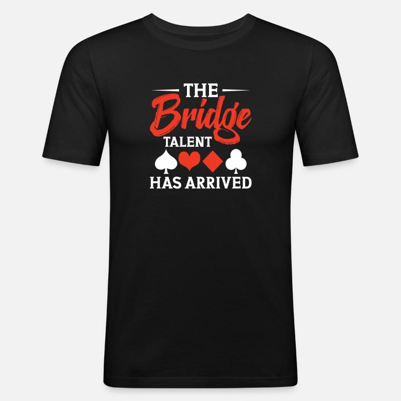 Das Bridge-talent Ist Da - Männer Slim Fit T-Shirt - Schwarz