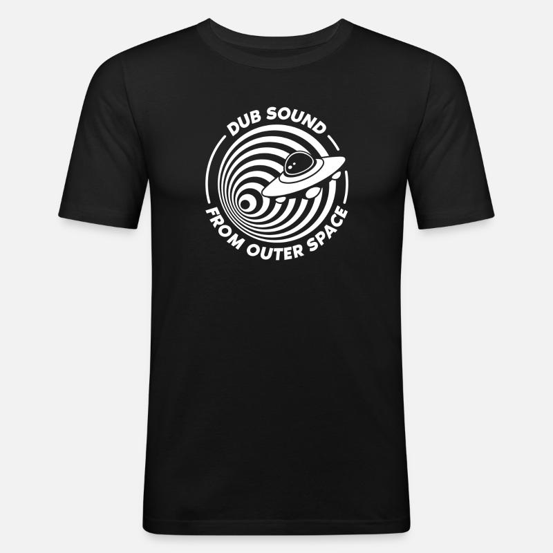 Dub Spatial OVNI Vortex - T-shirt près du corps Homme - noir