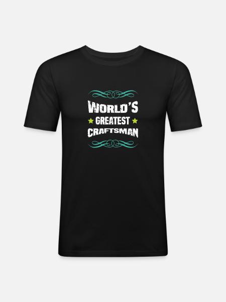 World's best craftsman - Men's Slim Fit T-Shirt - black
