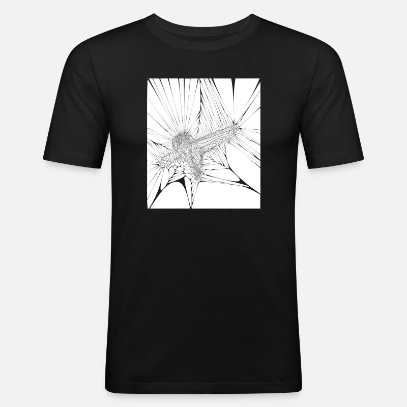 Revolt - Männer Slim Fit T-Shirt - Schwarz
