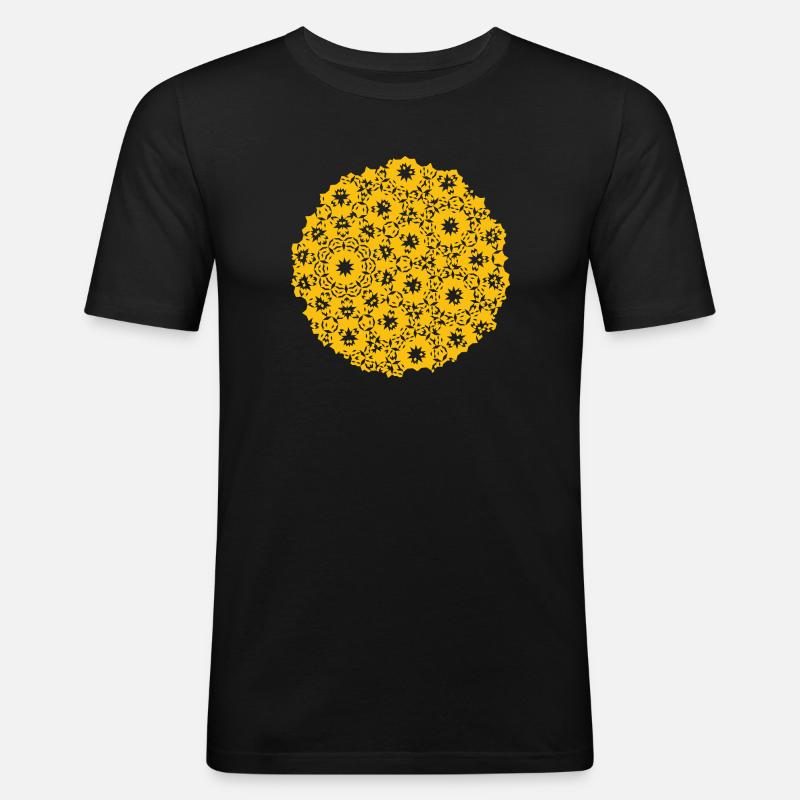 Moon Pattern - Men's Slim Fit T-Shirt - black