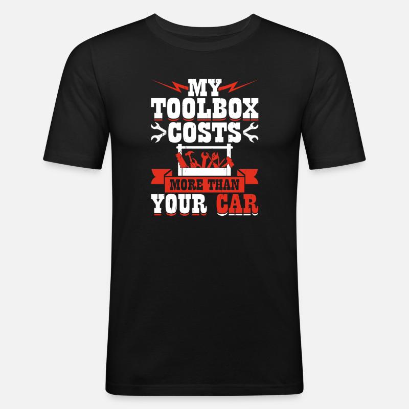Mechanic Mechatronics Technician Screwdriver Gift - Men's Slim Fit T-Shirt - black