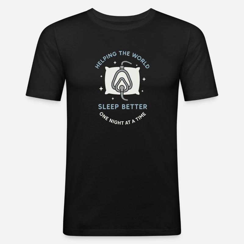Sleep Technologist Polysomnographic Tech Rpsgt - Men's Slim Fit T-Shirt - black