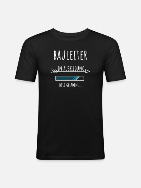 Civil Engineering Student Training Construction Manager - Men's Slim Fit T-Shirt - black