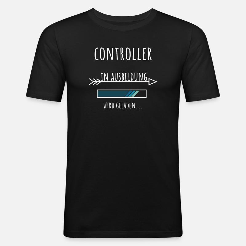 Controlling Studium Beruf Ausbildung Controller - Männer Slim Fit T-Shirt - Schwarz