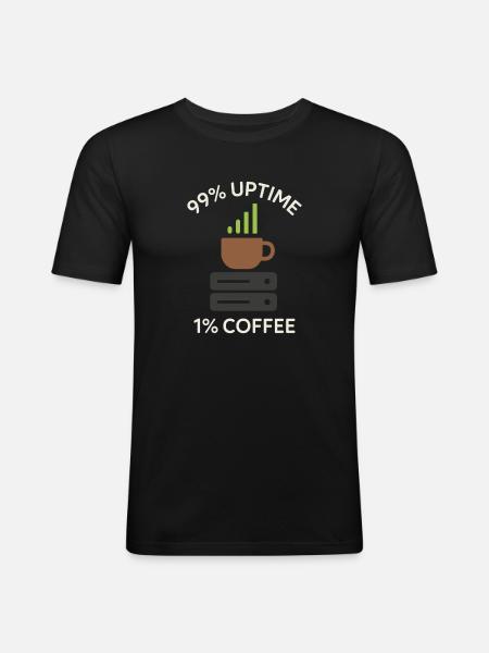 Netzwerkinfrastruktur Rack- Und Stack-ingenieur - Männer Slim Fit T-Shirt - Schwarz