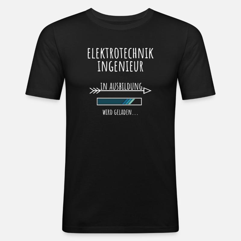 Electrical Engineering Studies Profession Education - Men's Slim Fit T-Shirt - black