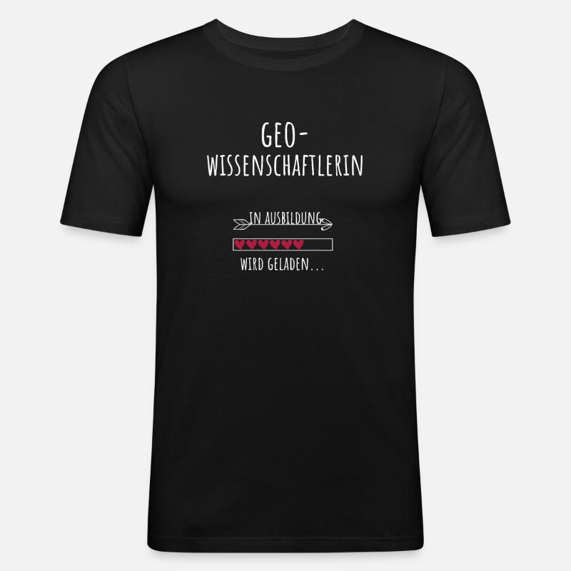 Geoscientist Studies Training Gift - Men's Slim Fit T-Shirt - black