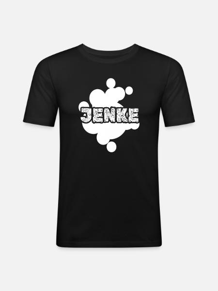 Jenke - T-shirt près du corps Homme - noir