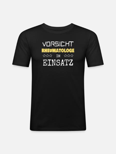 Vocation rheumatologist - Men's Slim Fit T-Shirt - black