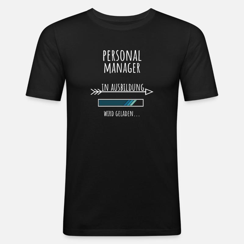 Personalmanager Personalwesen Studium - Männer Slim Fit T-Shirt - Schwarz
