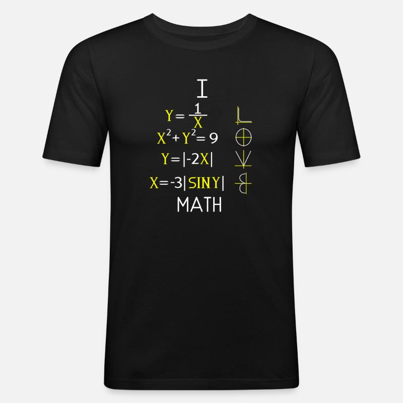 Math Math Math Teacher Mathematician - Men's Slim Fit T-Shirt - black