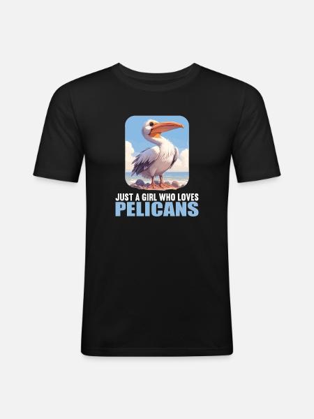 Pelicans Pelican - Men's Slim Fit T-Shirt - black