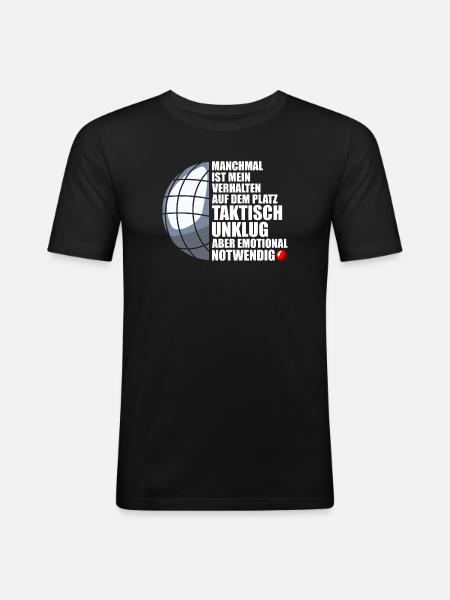 My behaviour Petanque Boule Boule player - Men's Slim Fit T-Shirt - black