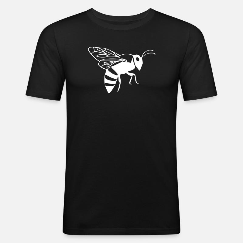 Bee Bee Beekeeper Gift - Men's Slim Fit T-Shirt - black