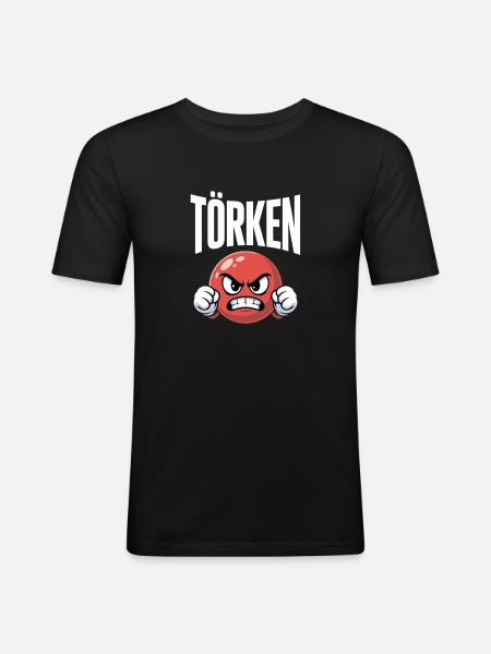 Sjovt ordsprog Törken Tegneserie Sjov Tyrkiet Meme - Herre Slim Fit T-Shirt - sort