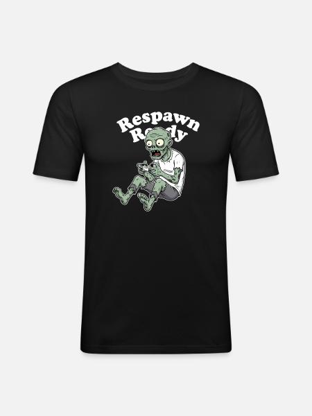 Respawn Baby Zombie Gaming - Men's Slim Fit T-Shirt - black