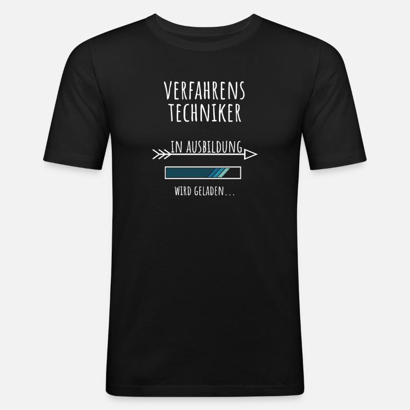 Process Engineer Studies Profession Training - Men's Slim Fit T-Shirt - black