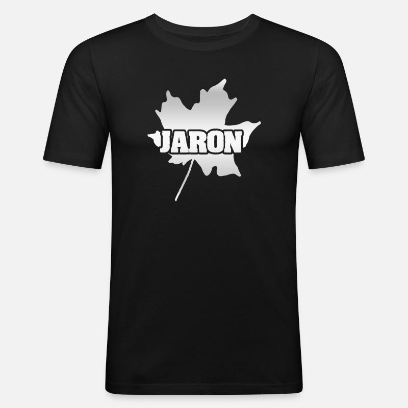 Jaron Jaron - Männer Slim Fit T-Shirt - Schwarz