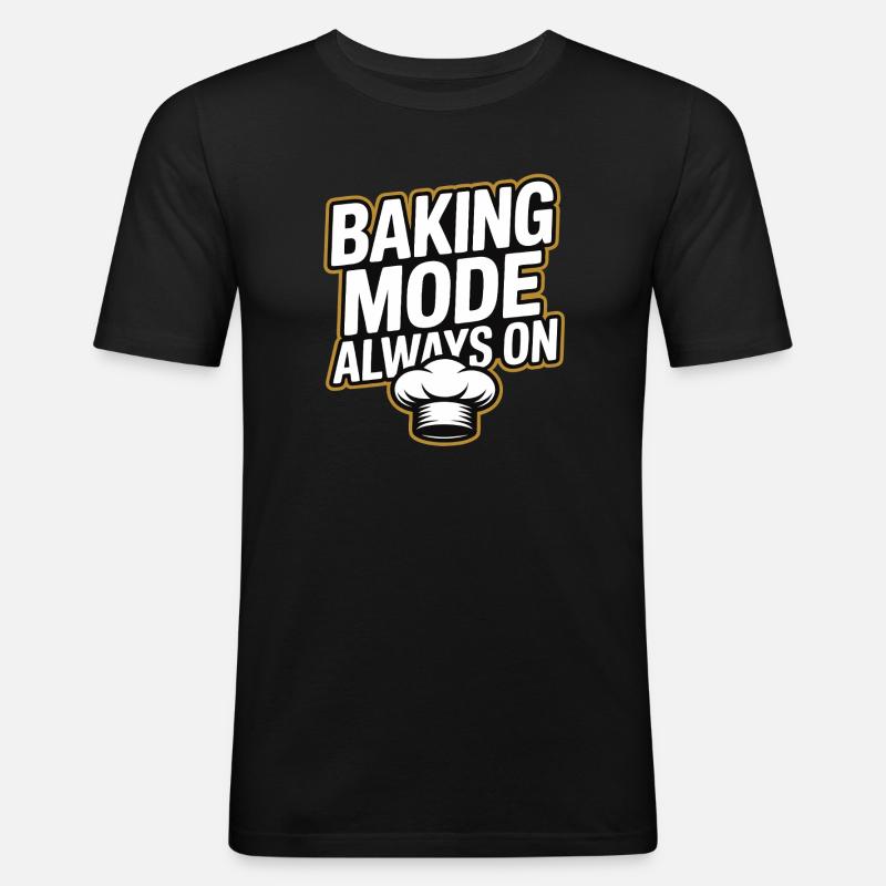 Baking Mode - Baking Mode Always On - Men's Slim Fit T-Shirt - black
