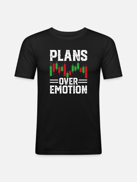 Graphique boursier Trading Crypto Marché boursier - T-shirt près du corps Homme - noir