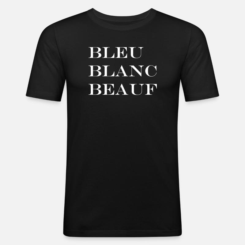 beauf - Männer Slim Fit T-Shirt - Schwarz